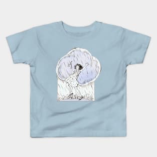 Dancing in the spring rain Kids T-Shirt